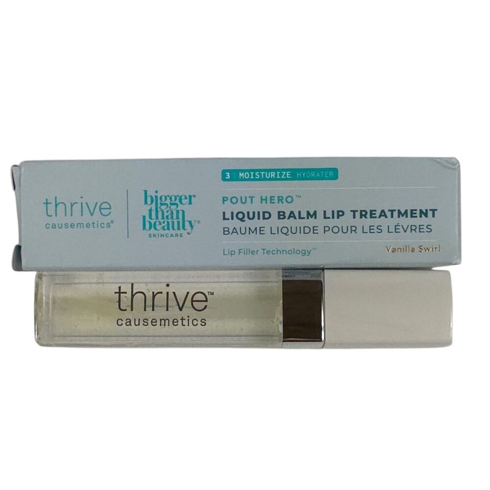 Thrive Causemetics Pout Hero Liquid Balm Lip Treatment in Vanailla Swirl